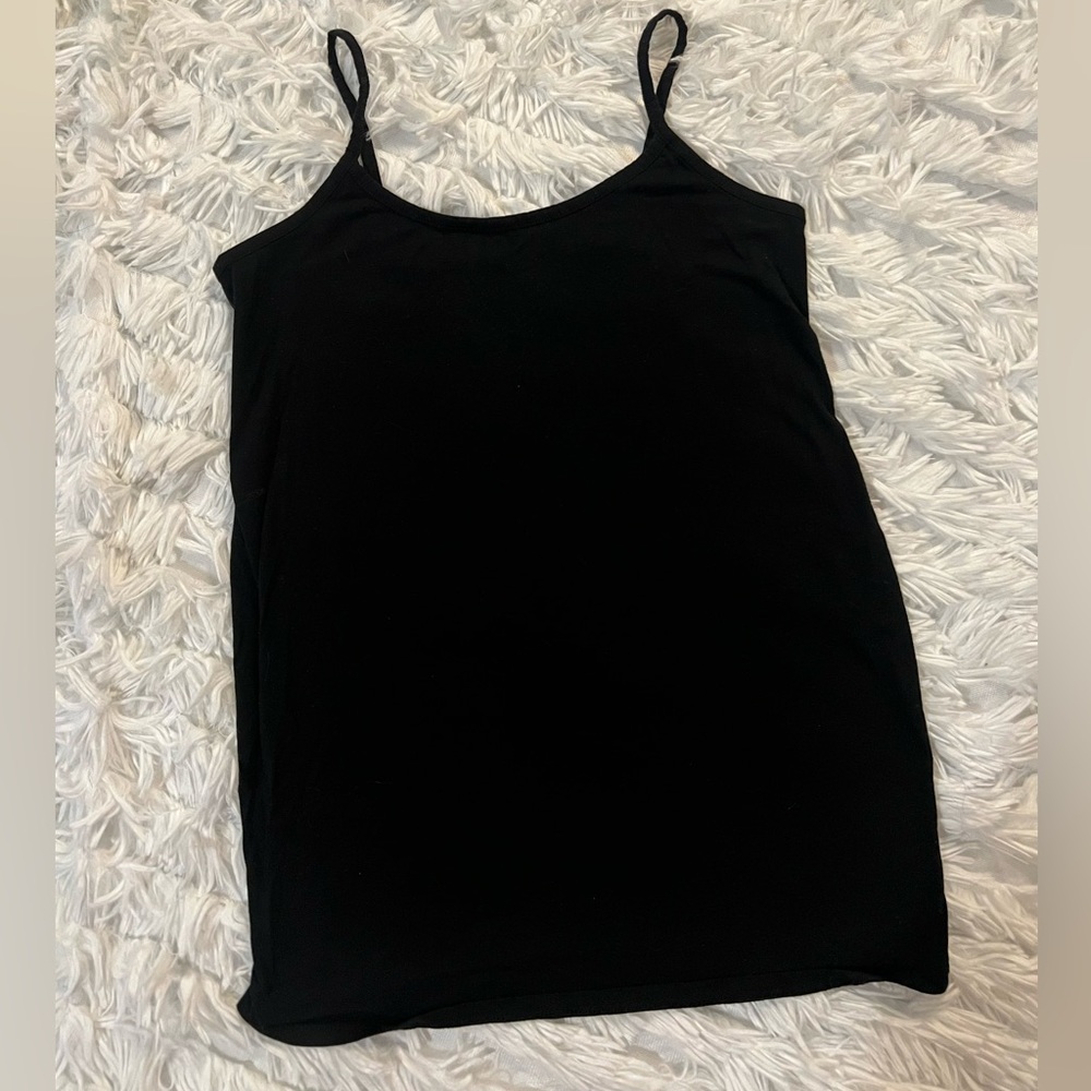 Maternity Basic Black Tank - S